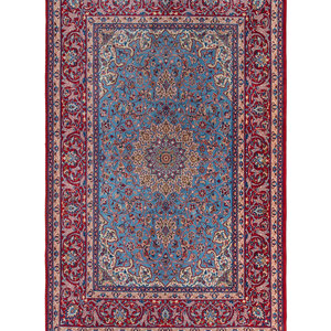 A Signed Isfahan Wool Rug Second 34e114