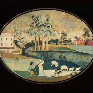 A New Hampshire Pastoral Silk Embroidery
First