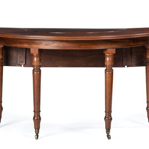 A Mahogany Demilune Game Table
19th