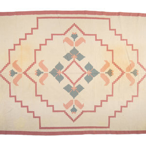 An American Woven Rug and Runner
20th