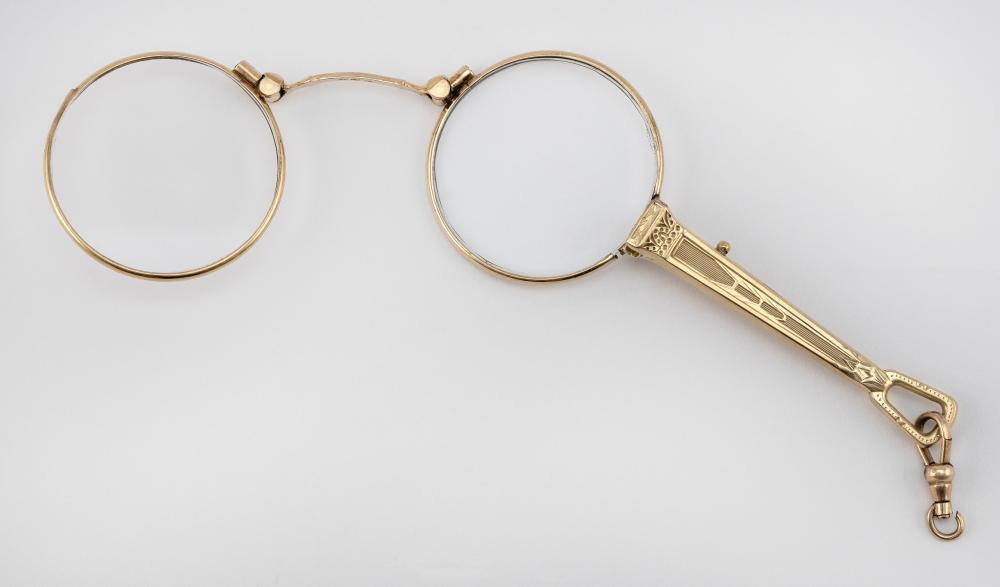 14KT GOLD LORGNETTE EARLY 20TH CENTURY