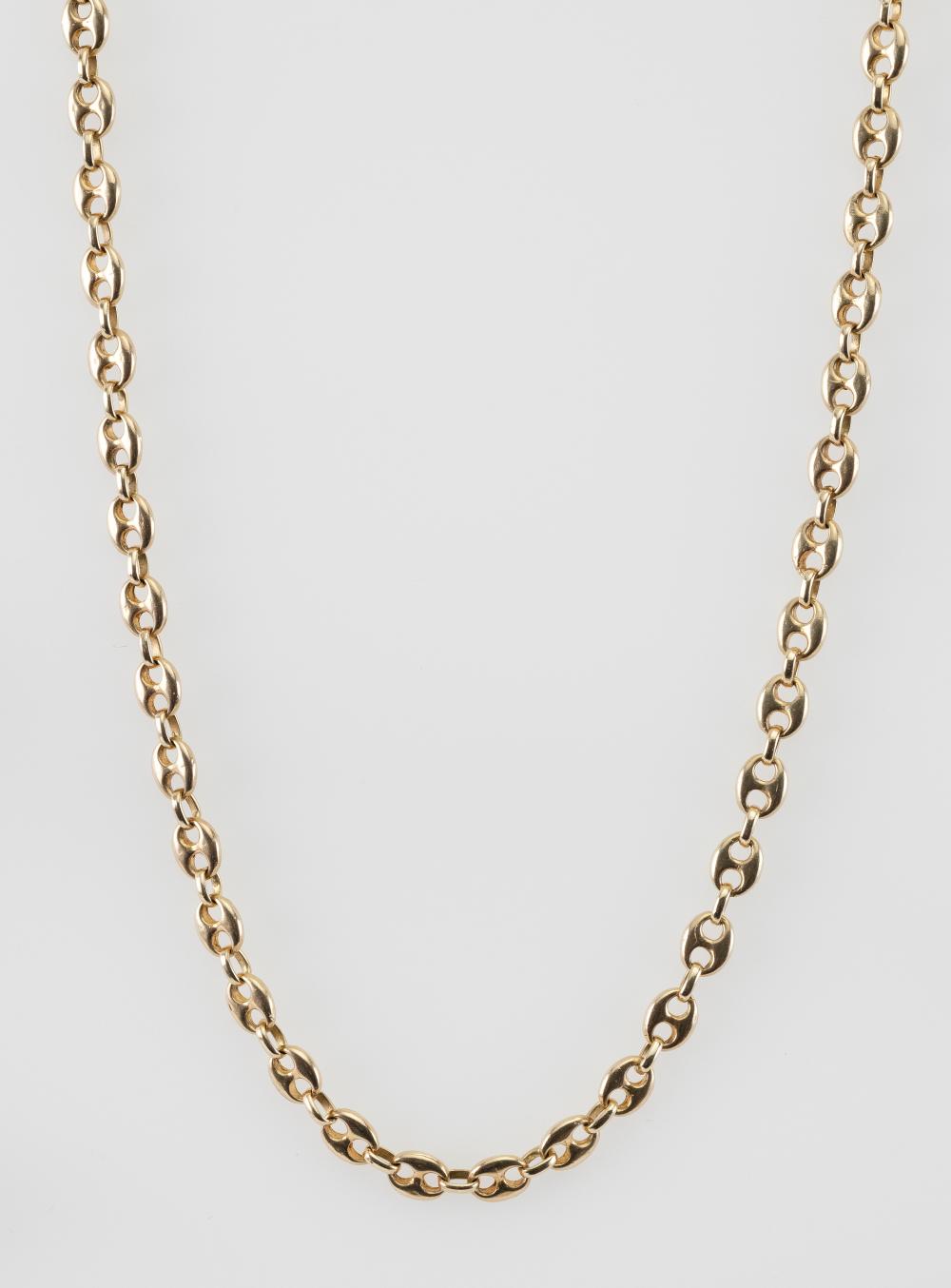 14KT GOLD GUCCI ANCHOR CHAIN NECKLACE 34e1fd