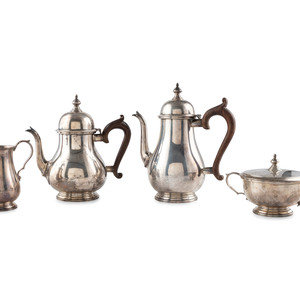 An American Four-Piece Silver Coffee