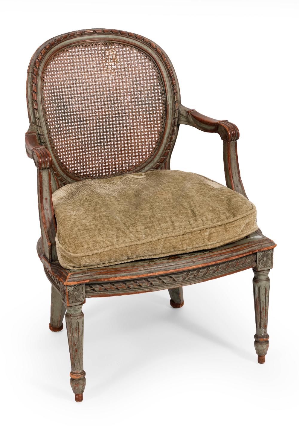 FRENCH CHILD SIZE BERGERE ARMCHAIR 34e251