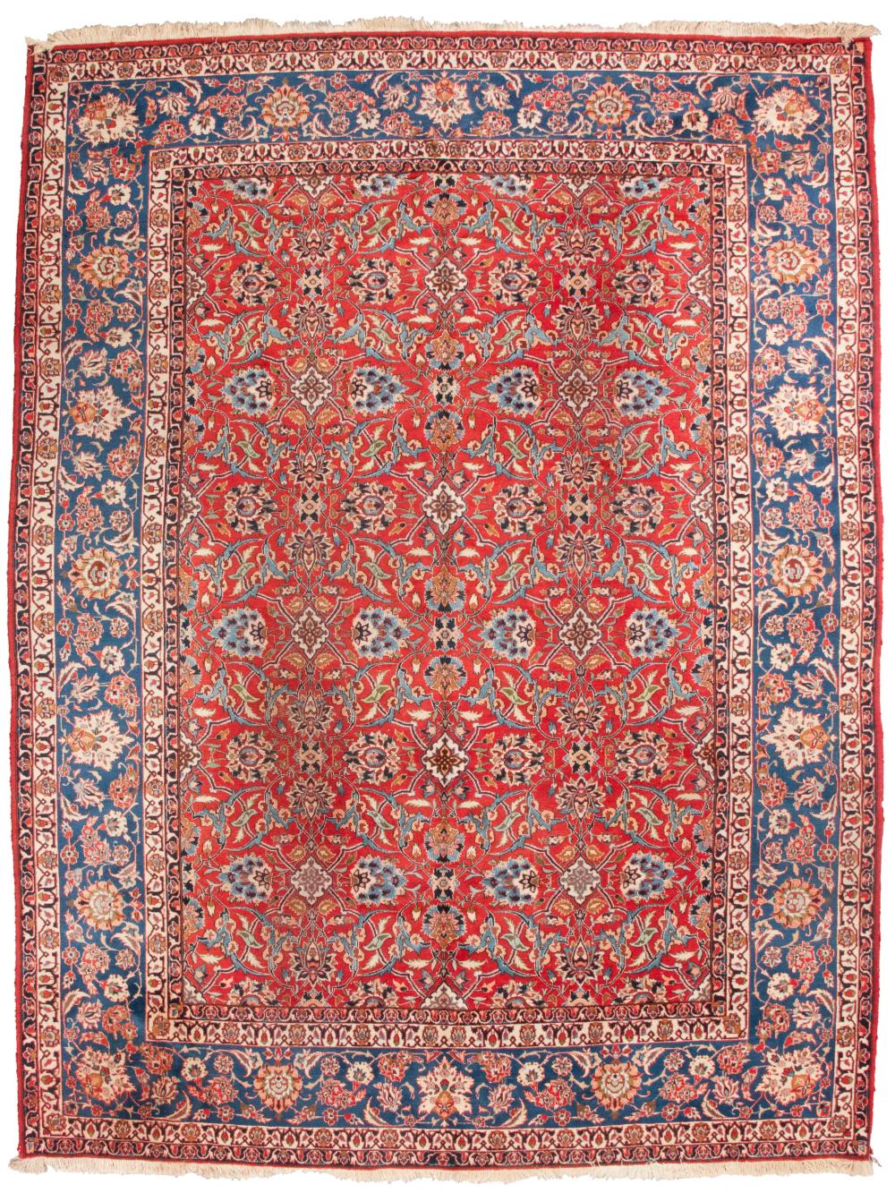 PERSIAN RUG: 9'9" X 13'4" SECOND