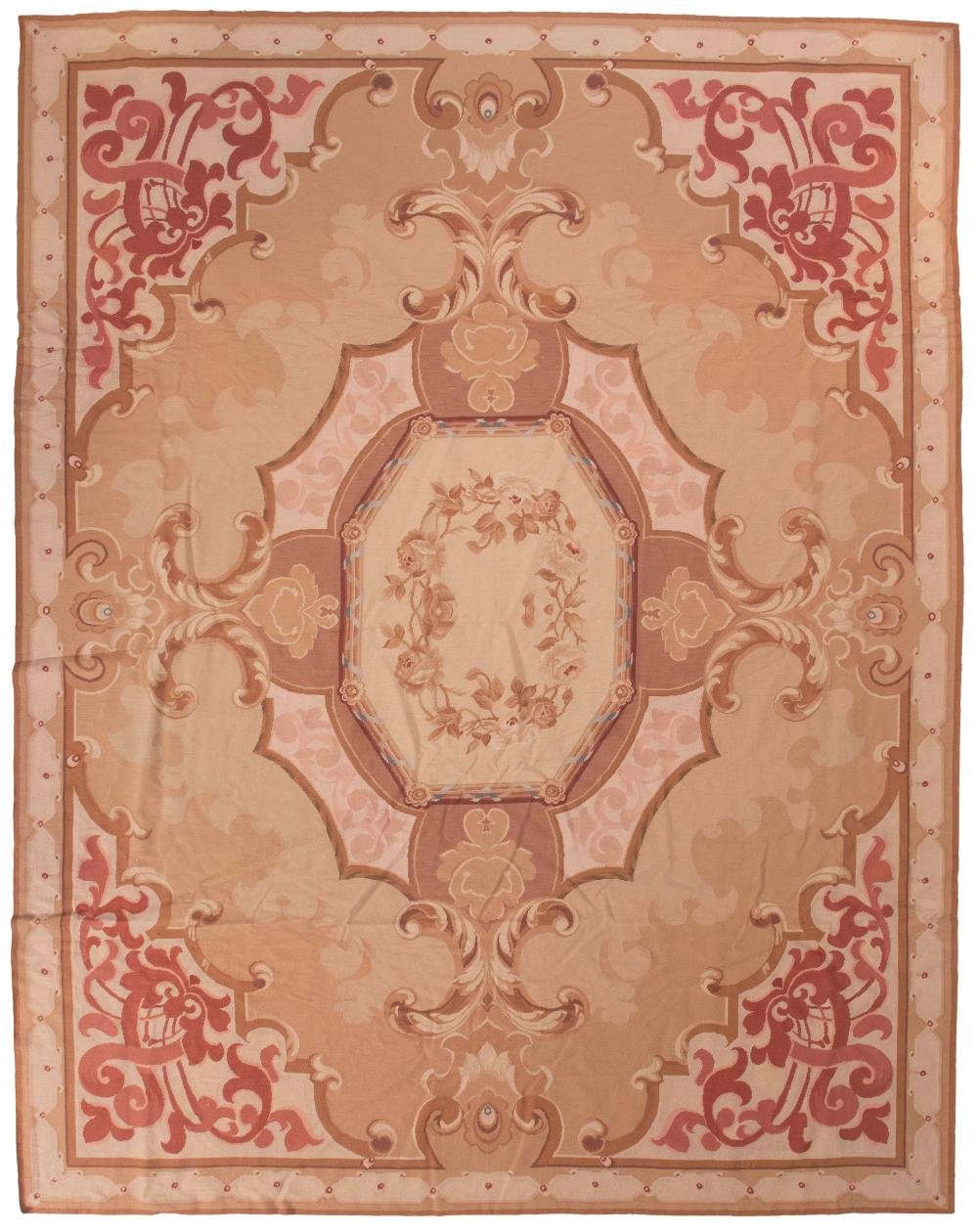 AUBUSSON WOOL TAPESTRY: 8'9" X