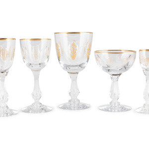 A Group of Tiffin Crystal Stemware Palais 34e28b