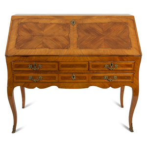 A Louis XV Style Inlaid Walnut 34e2f0