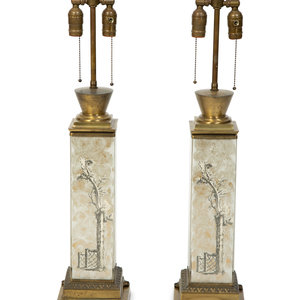 A Pair of French Eglomise Table 34e304