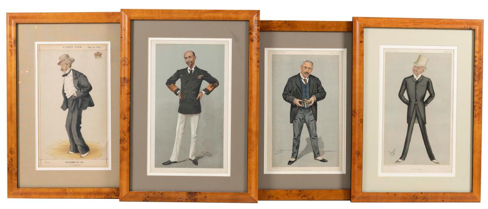 FOUR VANITY FAIR CARICATURE PRINTS