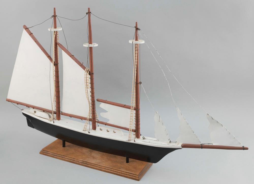 WOODEN THREE MASTED SHIP WEATHER 34e3b4