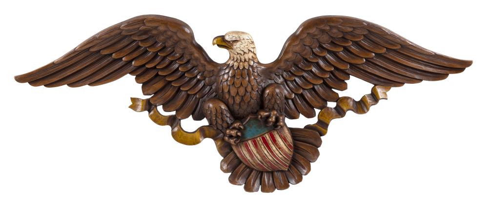 AMERICAN SPREAD-WING EAGLE PLAQUE