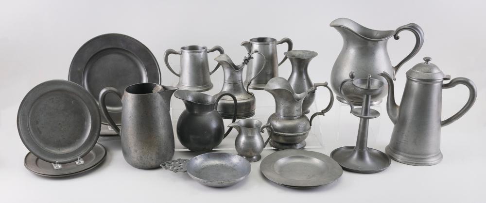 LOT OF PEWTER 19TH/20TH CENTURY