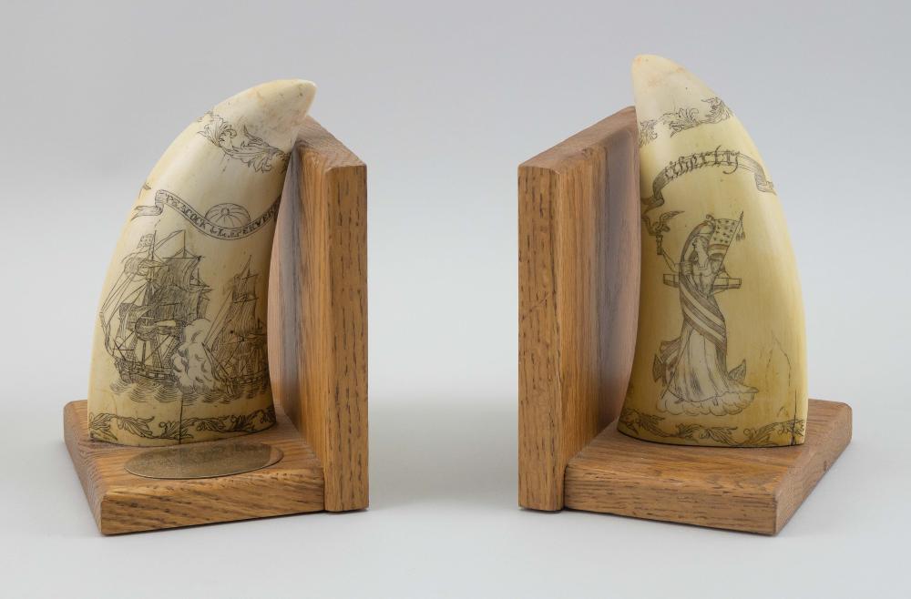 PAIR OF ARTEK ENGRAVED SIMULATED