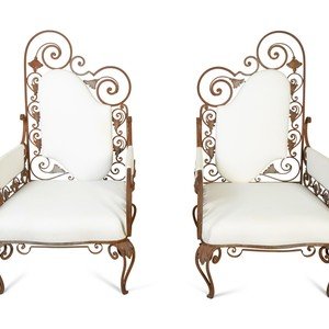 A Pair of Mid Century Wrought 34e4ce