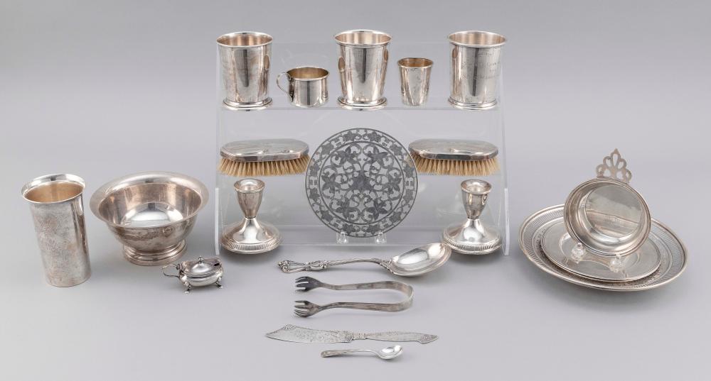 TWENTY PIECES OF STERLING SILVER