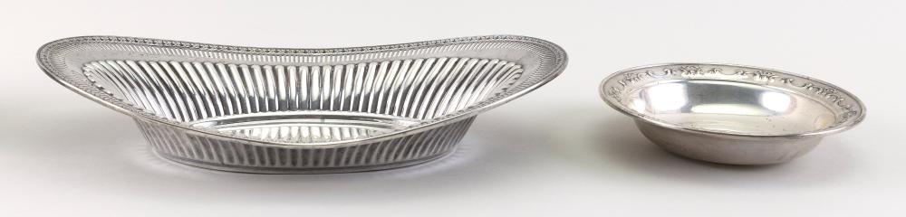 TWO AMERICAN STERLING SILVER DISHES