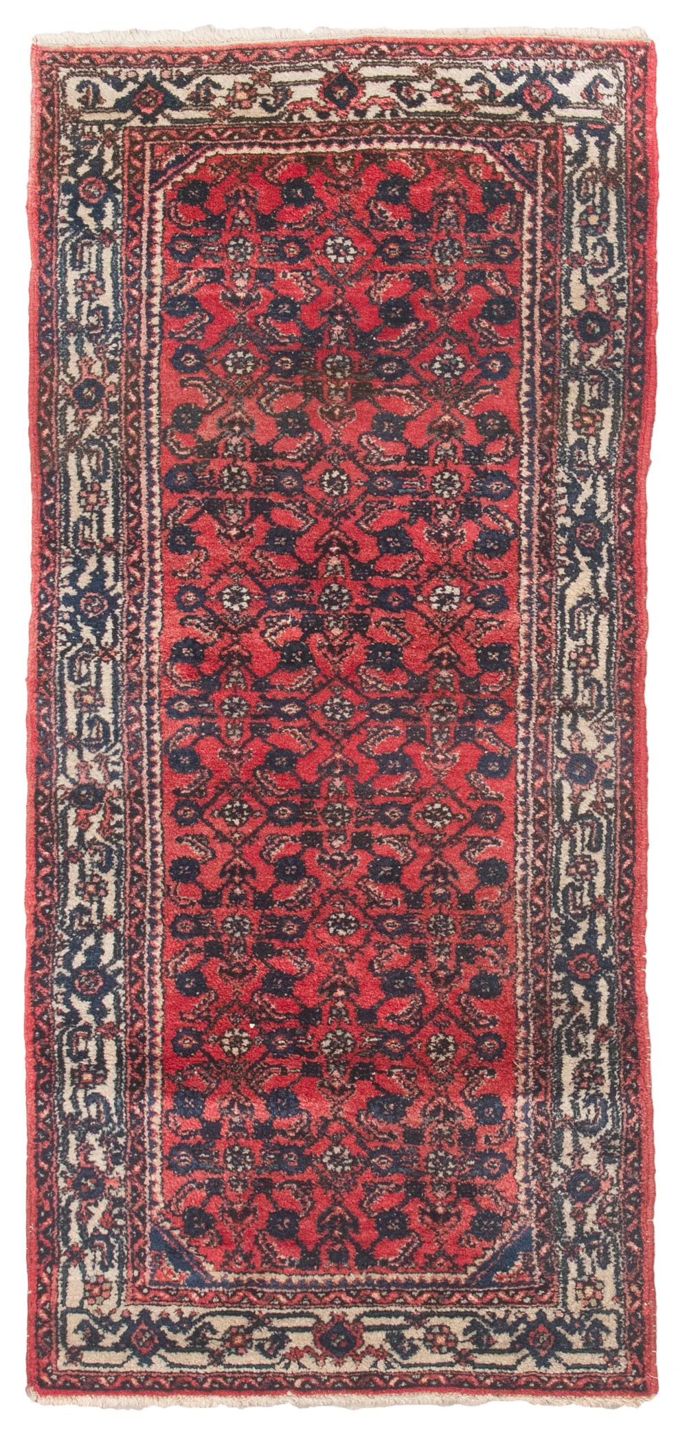 BIBIKIBAD RUG: 2'8" X 6'0" MID-20TH