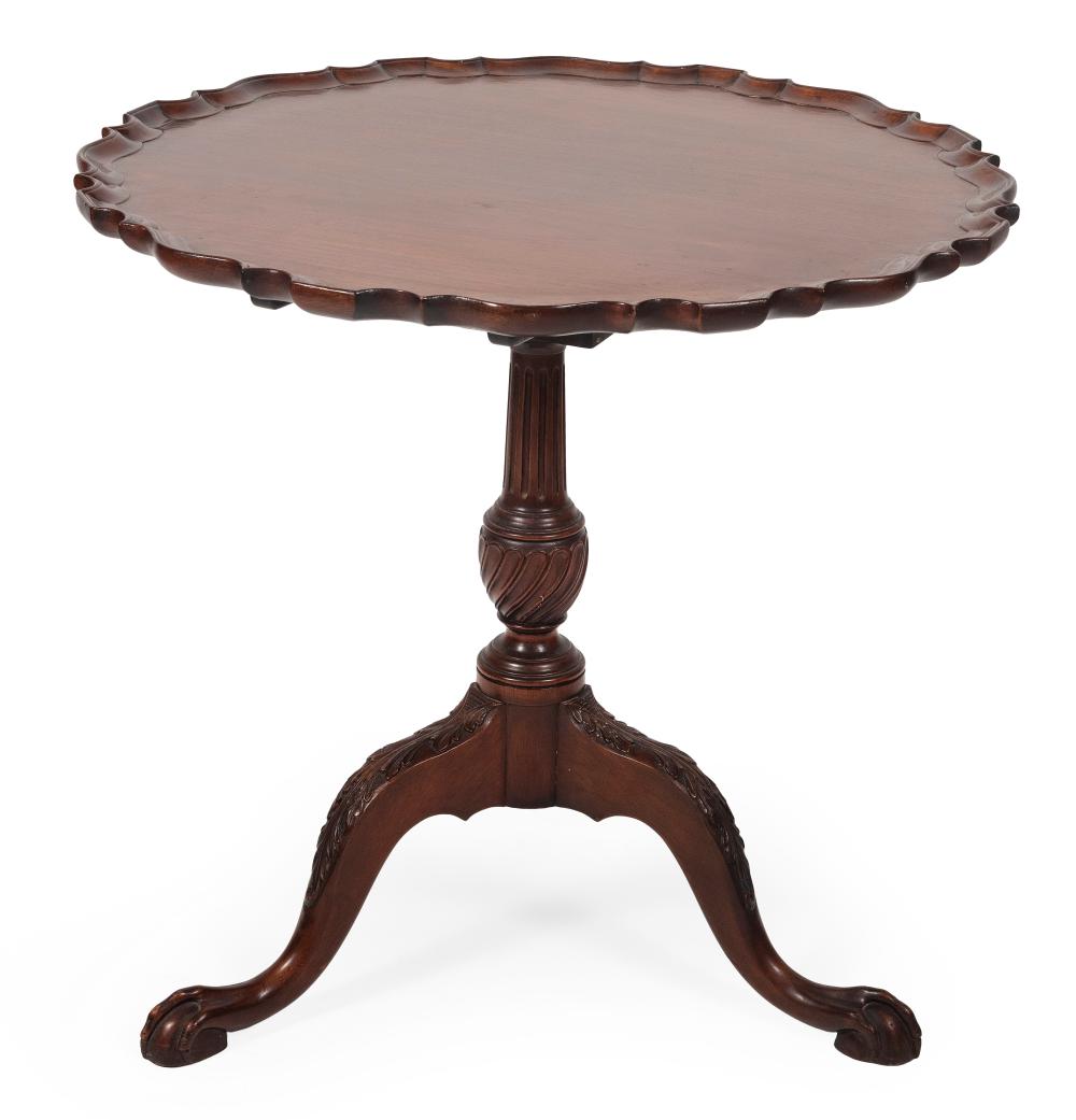 CHIPPENDALE-STYLE TILT-TOP TABLE