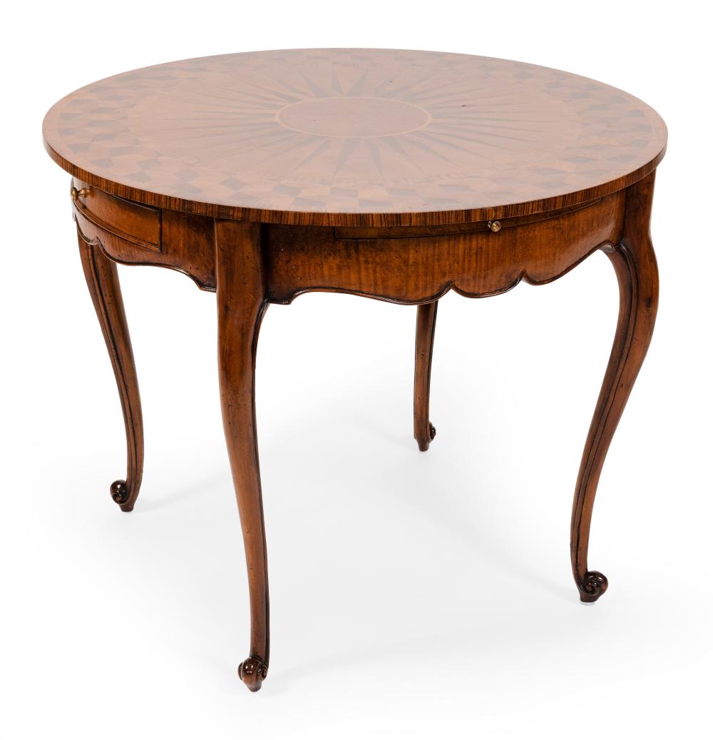 CONTINENTAL INLAID CENTER TABLE 34e6c8
