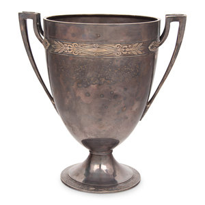 A Christofle Silver-Plate Vase
Circa