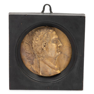 An Italian Marble Profile Medallion Late 34e74d