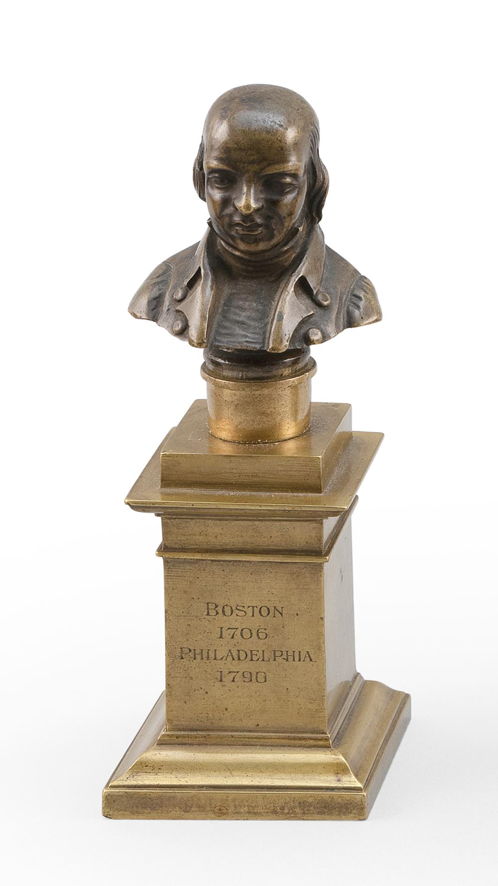 BRONZE BUST OF BENJAMIN FRANKLIN 34e753