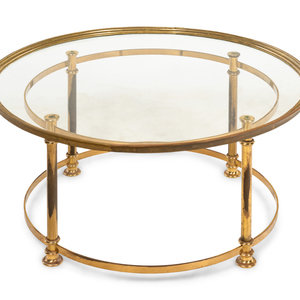 A Contemporary Brass Low Table
20th