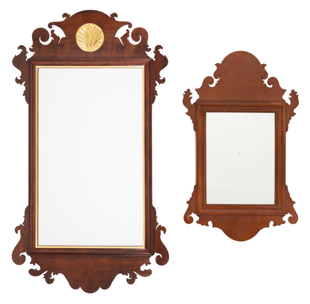TWO CHIPPENDALE-STYLE MIRRORS BY