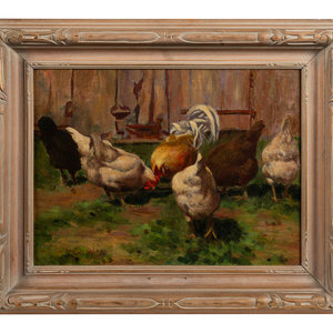 Walter Douglas American 1868 1948 Chickens 34e853
