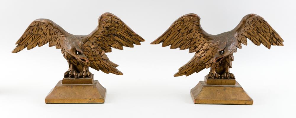 PAIR OF CARVED AND GILT WOODEN