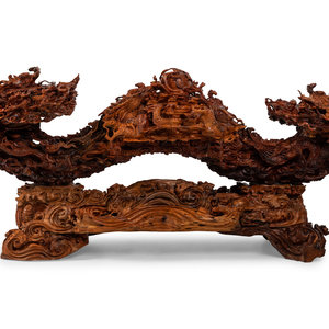 A Large Chinese Carved Rosewood 34e897