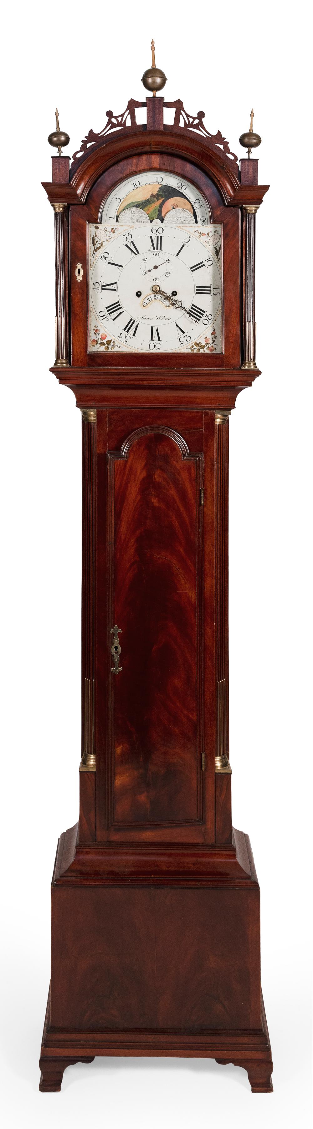 AARON WILLARD FEDERAL TALL-CASE CLOCK