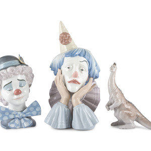 Three Lladro Porcelain Figures Spanish  34e9e8