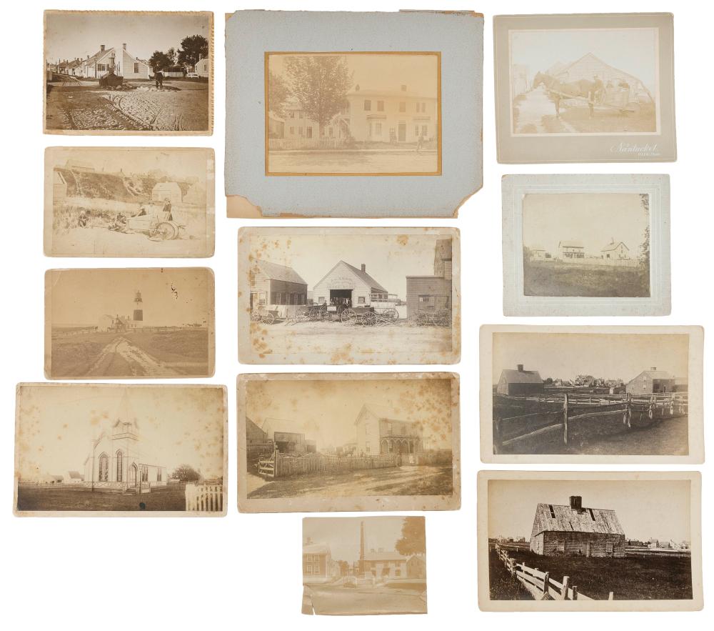 ELEVEN CABINET CARDS WITH VIEWS 34ea32