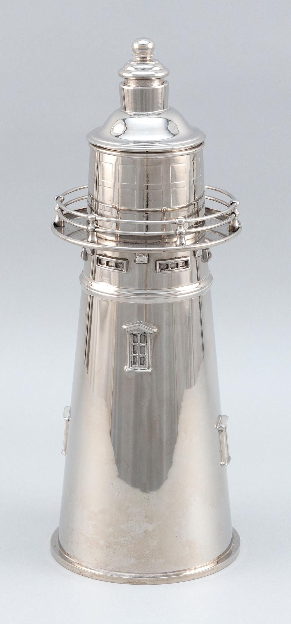 SILVER PLATED LIGHTHOUSE COCKTAIL 34ea80