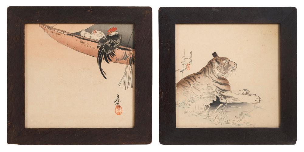 TWO JAPANESE PRINTS ON PAPER LATE 34eaca