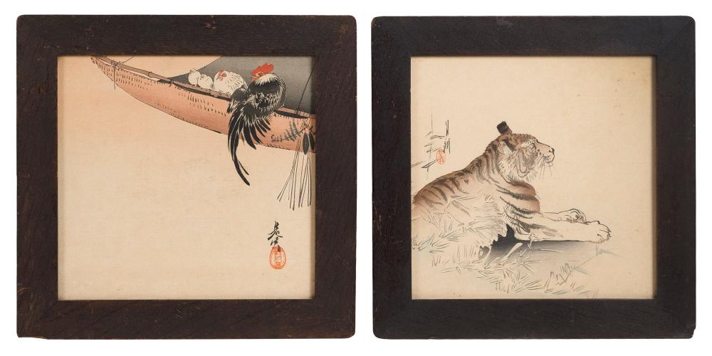 TWO JAPANESE PRINTS ON PAPER LATE