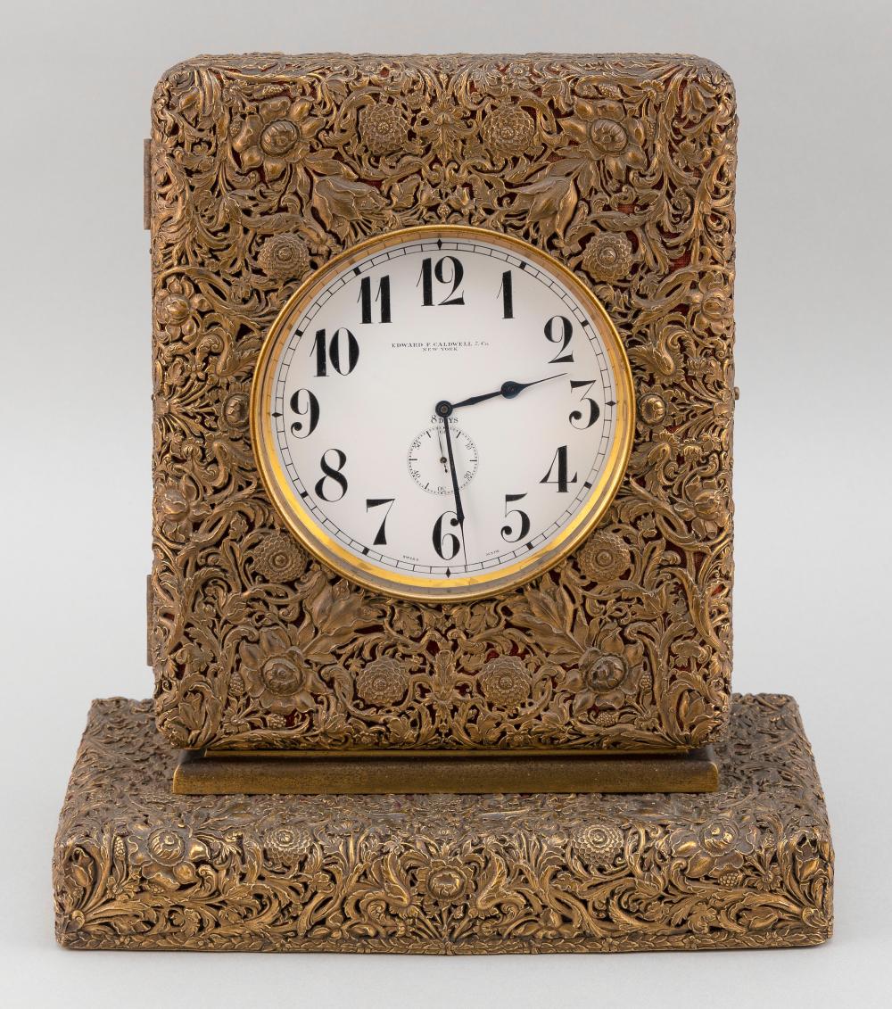 EDWARD F. CALDWELL 8-DAY DESK CLOCK