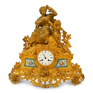 A Louis XV Style Gilt Bronze and