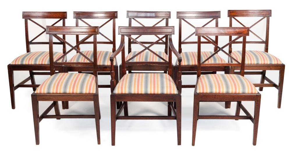 SET OF EIGHT ENGLISH SIDE CHAIRS 34ec45