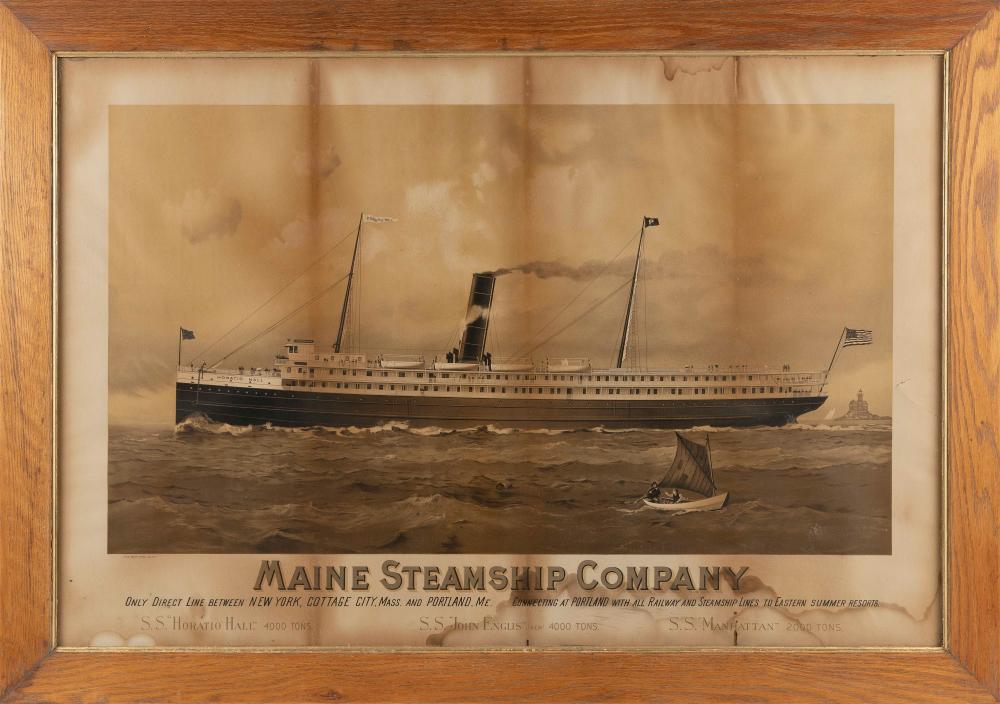 MAINE STEAMSHIP COMPANY LITHOGRAPHIC