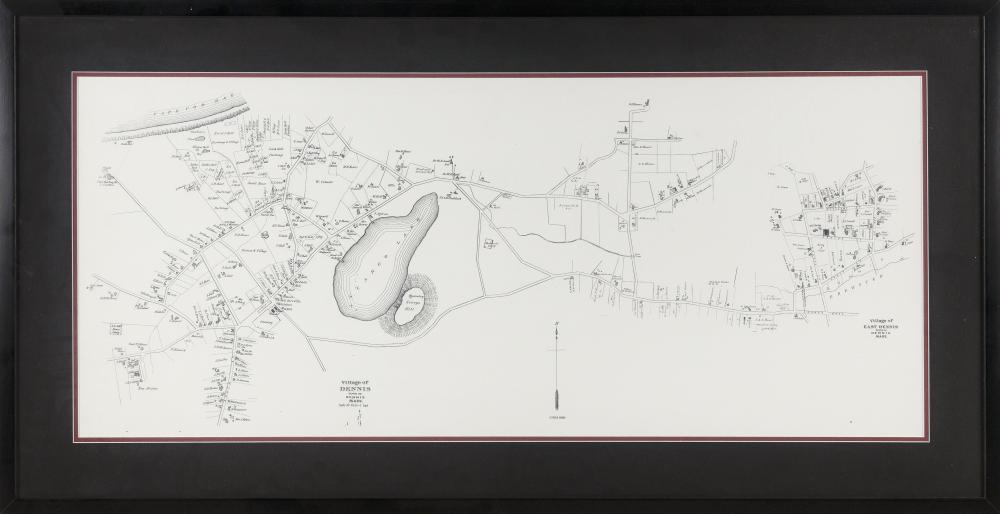 REPRODUCTION MAP OF DENNIS MASSACHUSETTS 34ec94