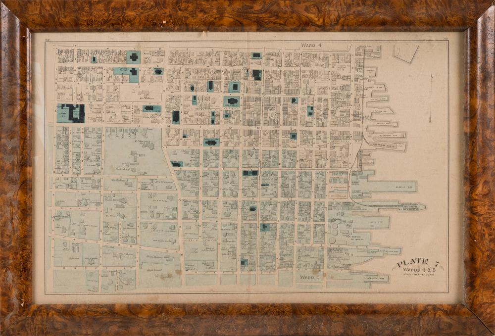 SURVEY CHART OF NEW BEDFORD, MASSACHUSETTS