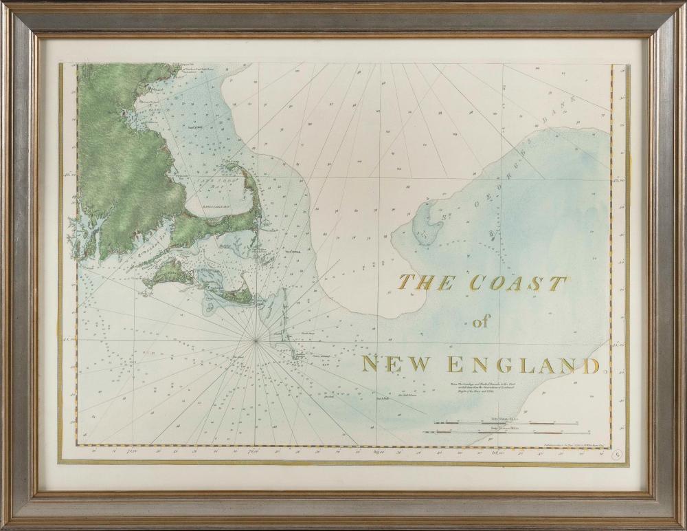 REPRODUCTION MAP OF THE COAST OF 34ec90