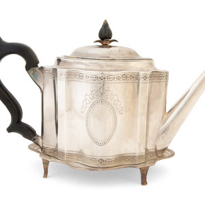 A George III Silver Teapot and