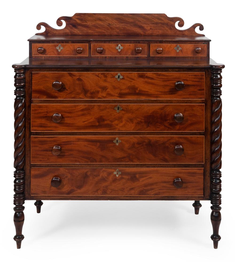 SHERATON CHEST CIRCA 1810 HEIGHT 34ecf9