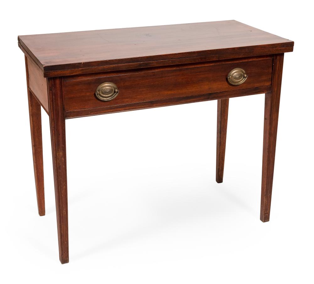 CHIPPENDALE CARD TABLE NEW ENGLAND,