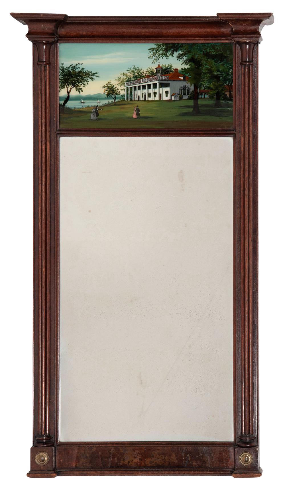 SHERATON MIRROR CIRCA 1820 HEIGHT 34ed0f