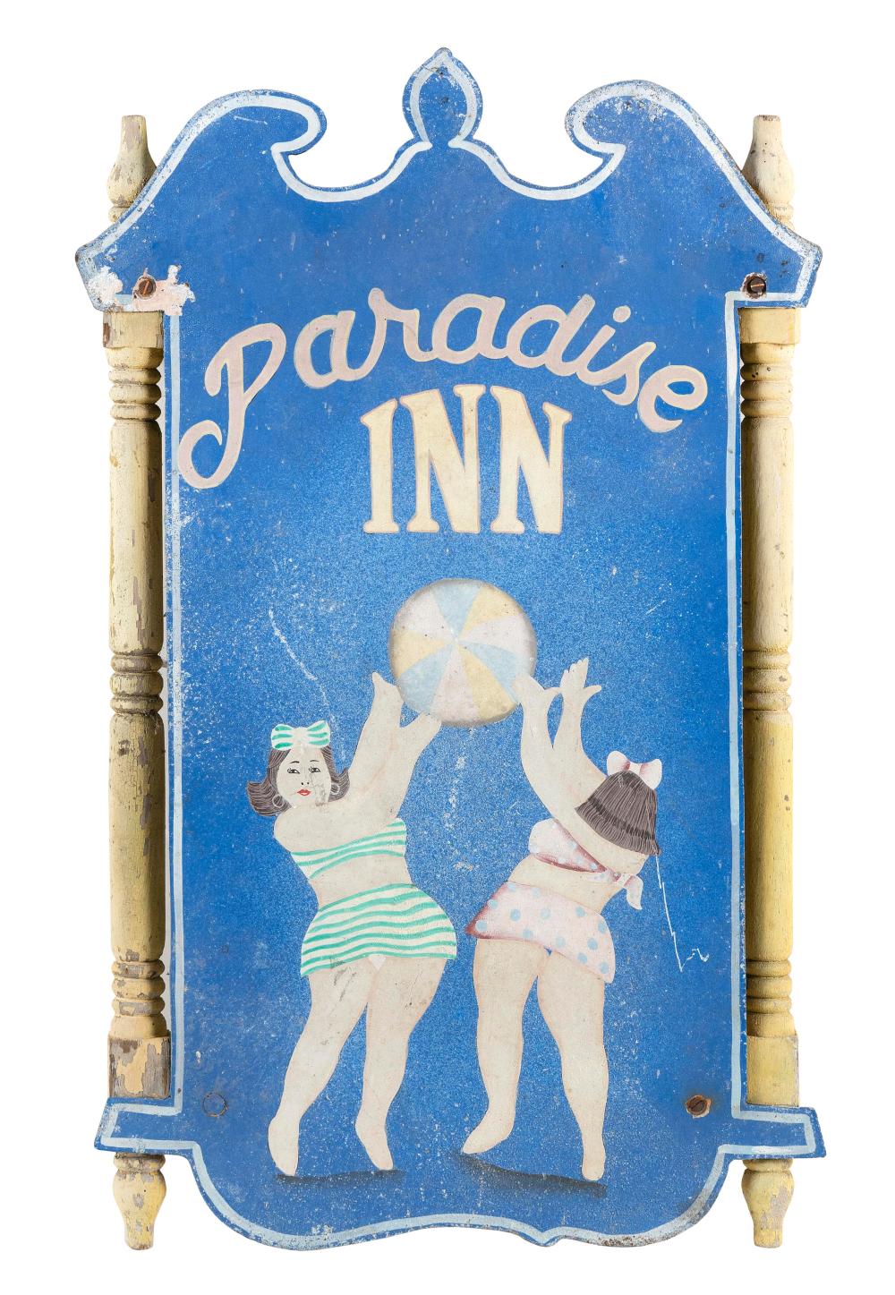 WHIMSICAL PARADISE INN SIGN 34edab